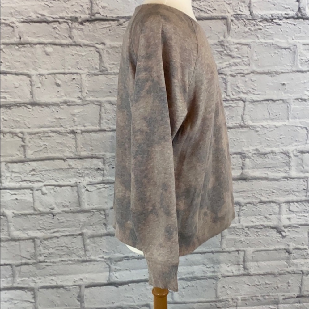 Gray Beige Bleach / Reverse Tie Dye Sweatshirt - image 3